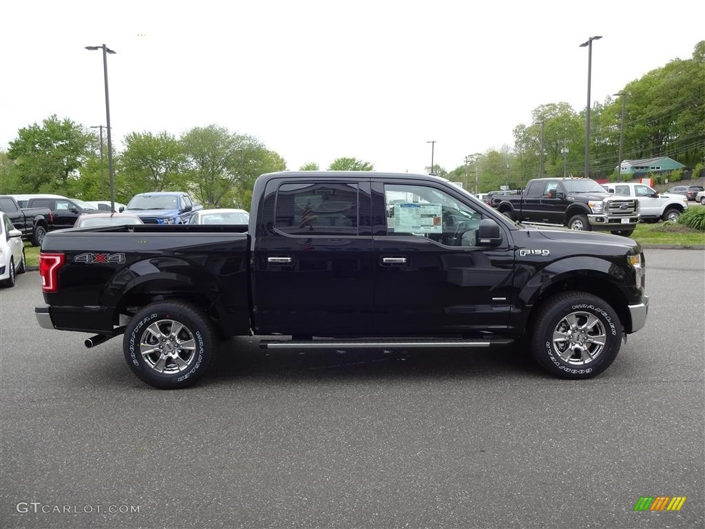 2016 F150 XLT SuperCrew 4x4 - Shadow Black / Medium Earth Gray photo #8