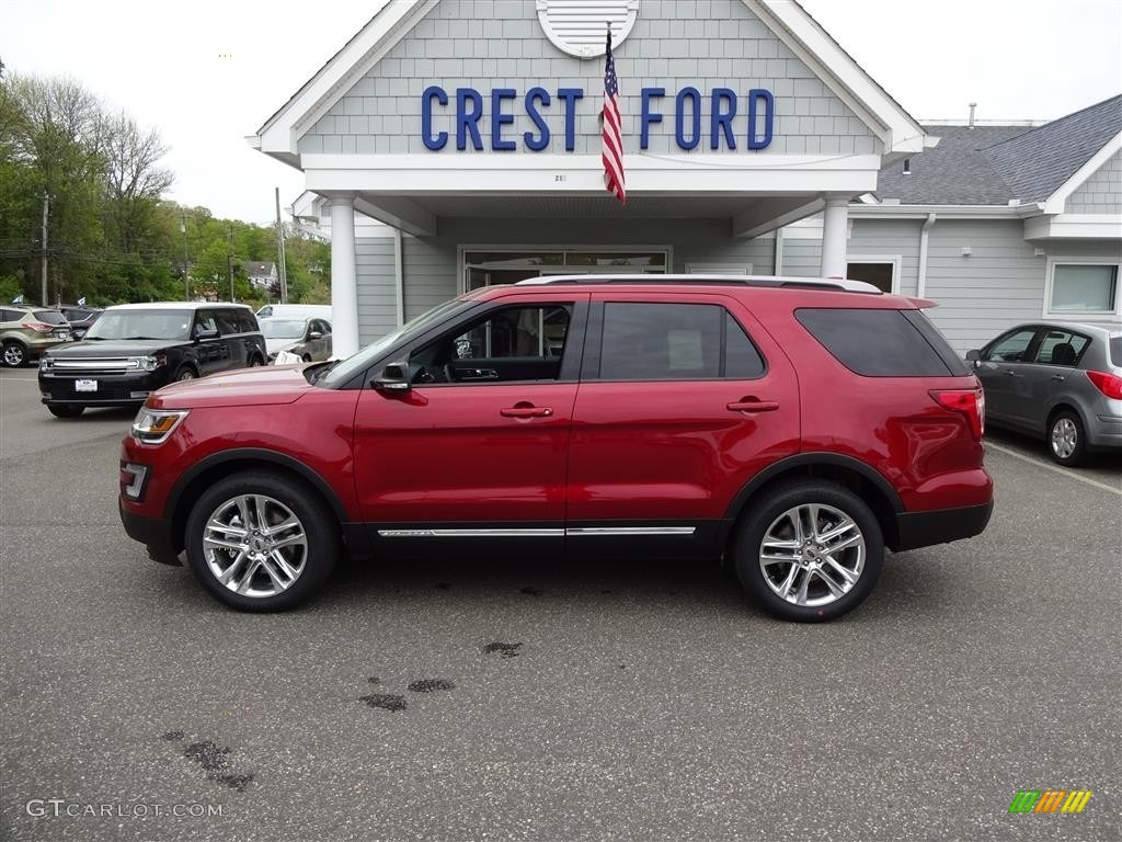 2016 Explorer XLT 4WD - Ruby Red Metallic Tri-Coat / Ebony Black photo #4