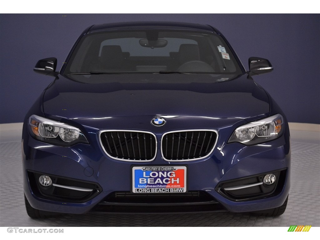 2015 2 Series 228i Coupe - Deep Sea Blue Metallic / Black photo #2