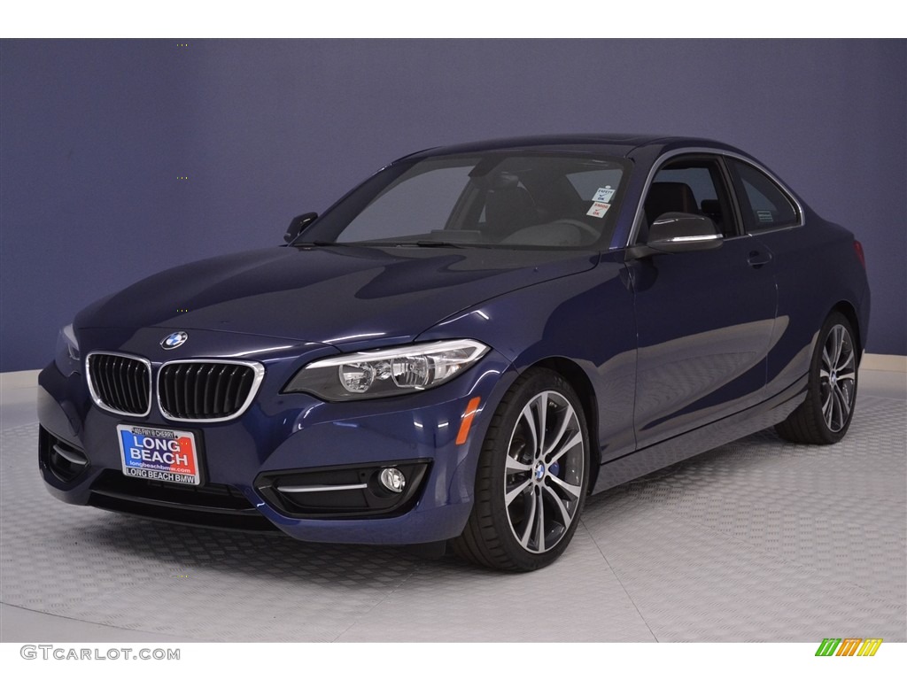 2015 2 Series 228i Coupe - Deep Sea Blue Metallic / Black photo #3
