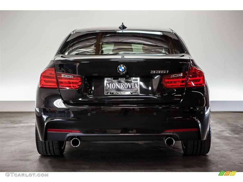 2013 3 Series 335i Sedan - Black Sapphire Metallic / Coral Red/Black photo #3