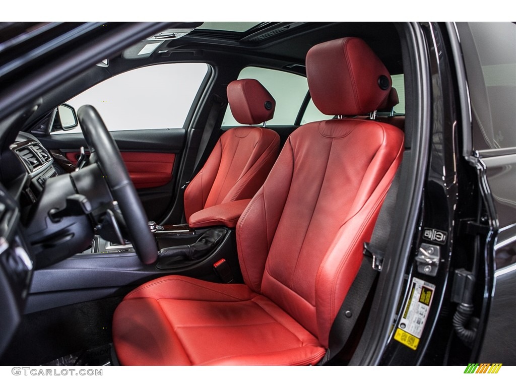 2013 3 Series 335i Sedan - Black Sapphire Metallic / Coral Red/Black photo #6