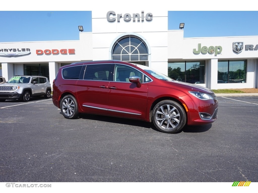 2017 Pacifica Limited - Velvet Red Pearl / Cognac/Alloy/Toffee photo #1