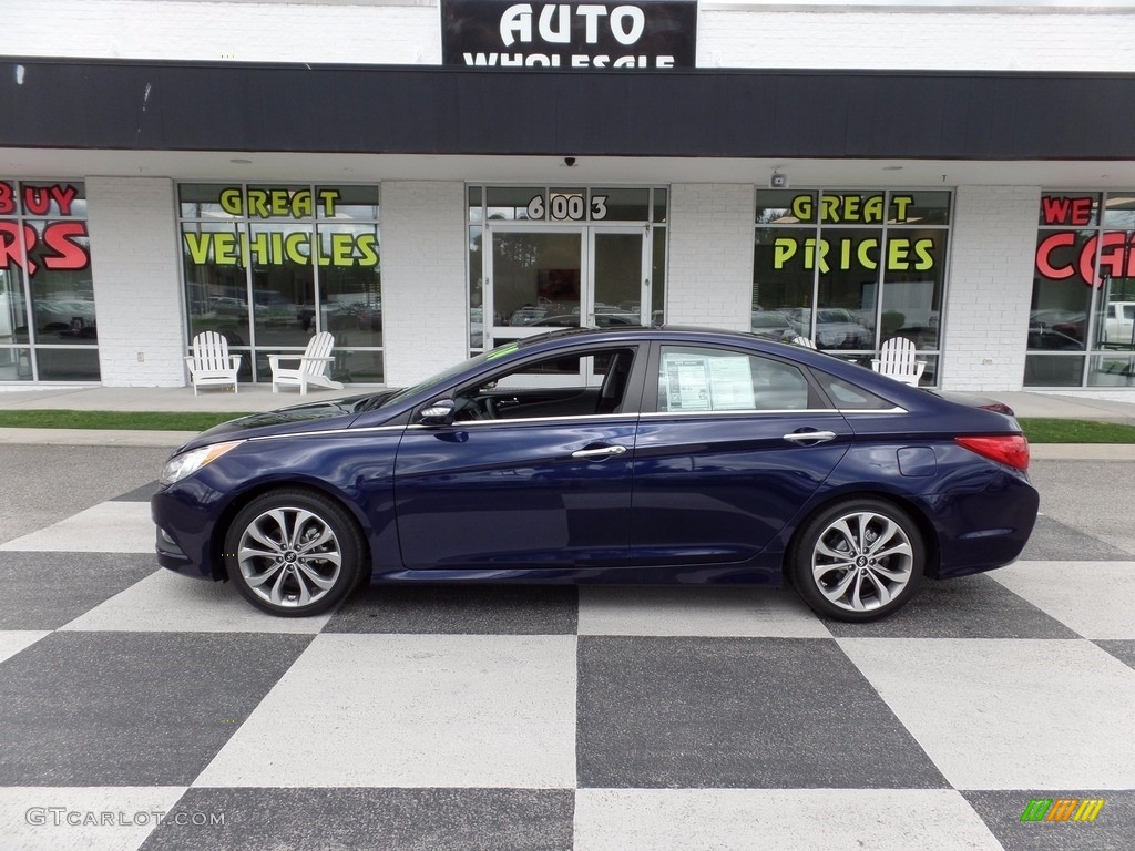 2014 Sonata Limited 2.0T - Indigo Blue Pearl / Gray photo #1