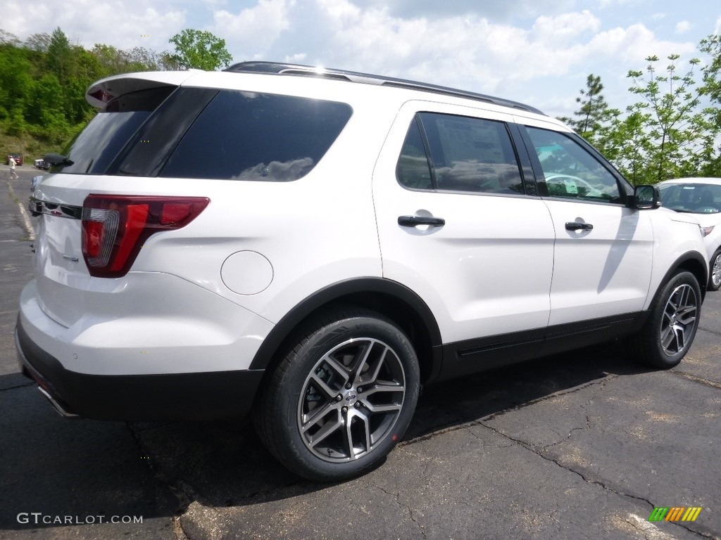 2016 Explorer Sport 4WD - White Platinum Metallic Tri-Coat / Ebony Black photo #2