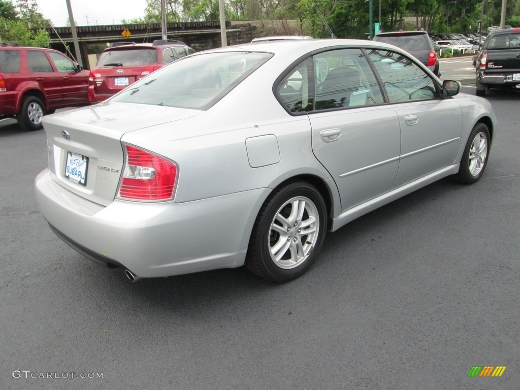 2007 Legacy 2.5i Sedan - Brilliant Silver Metallic / Charcoal Gray/Dusk Blue photo #6