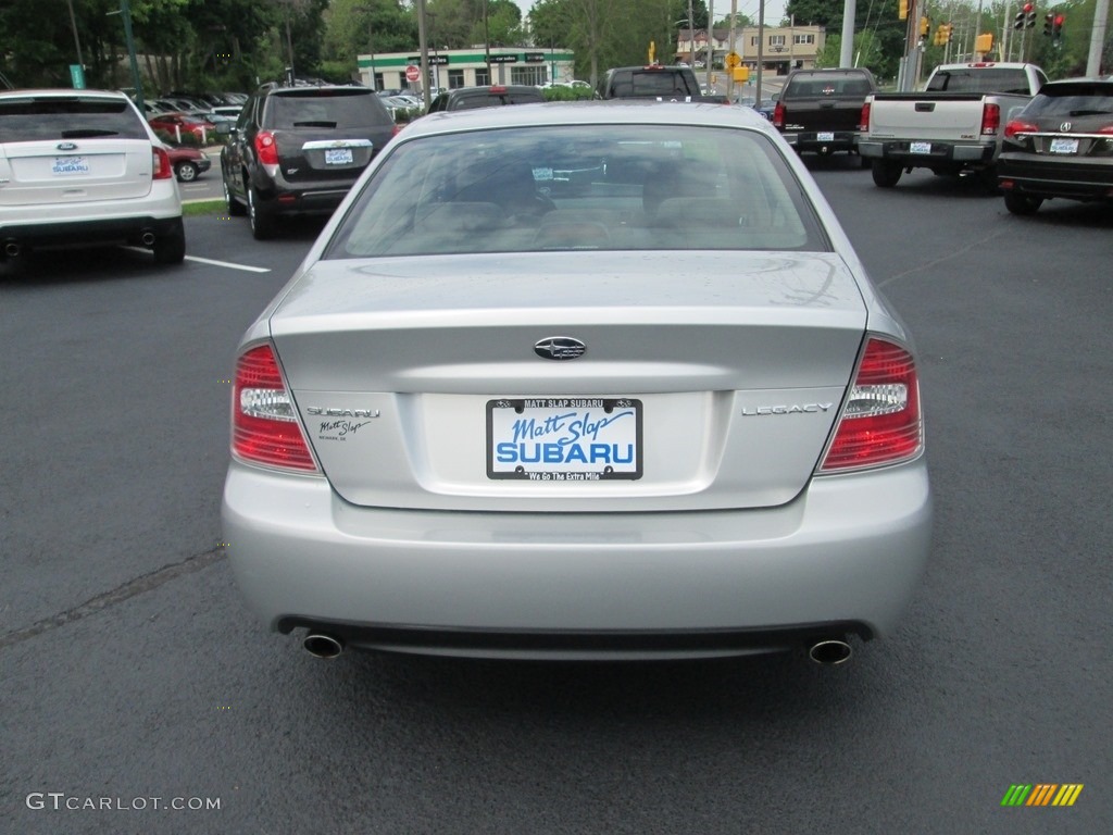 2007 Legacy 2.5i Sedan - Brilliant Silver Metallic / Charcoal Gray/Dusk Blue photo #7