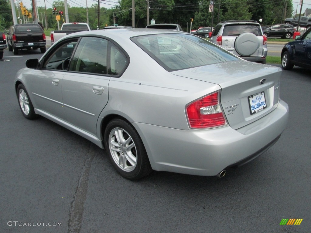 2007 Legacy 2.5i Sedan - Brilliant Silver Metallic / Charcoal Gray/Dusk Blue photo #8