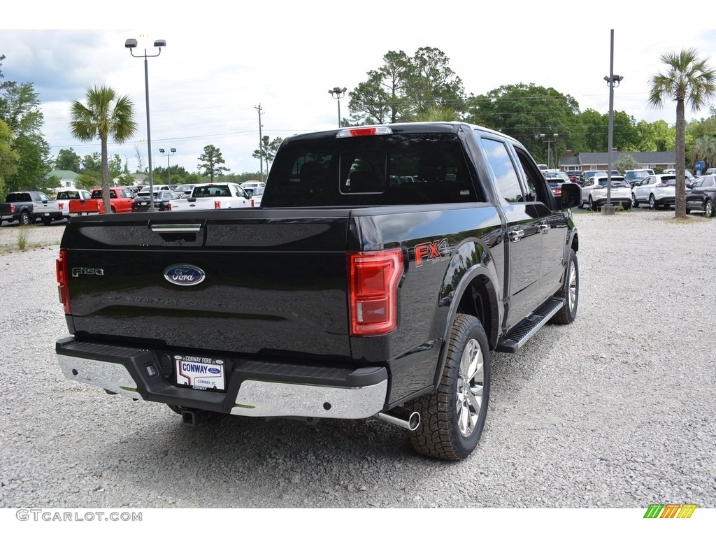 2016 F150 Lariat SuperCrew 4x4 - Shadow Black / Black photo #3