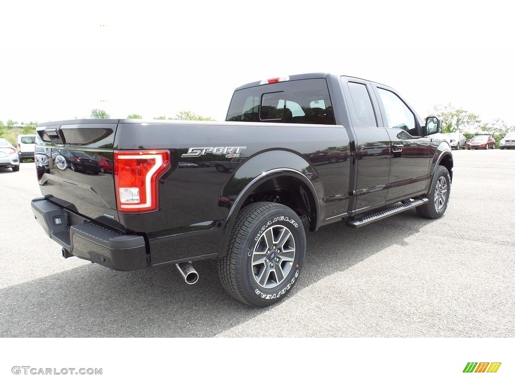 2016 F150 XLT SuperCab 4x4 - Shadow Black / Black photo #4