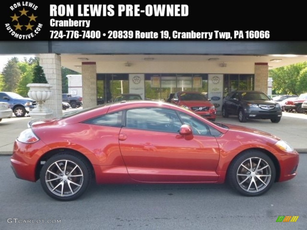 2011 Eclipse GS Coupe - Rave Red / Dark Charcoal photo #1