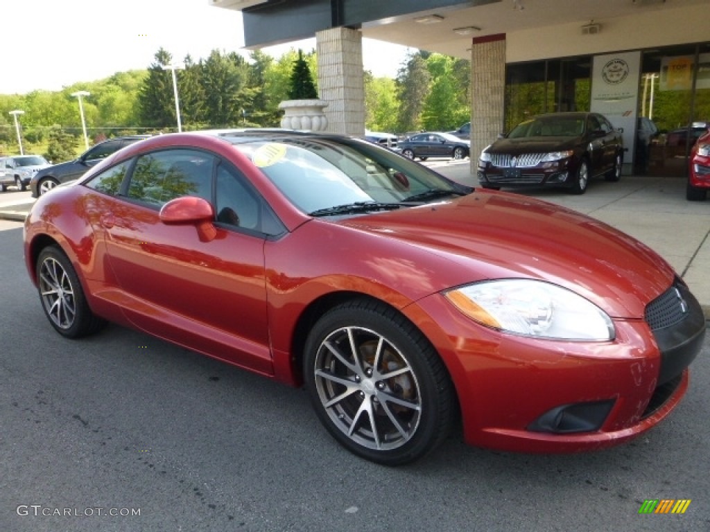 2011 Eclipse GS Coupe - Rave Red / Dark Charcoal photo #8