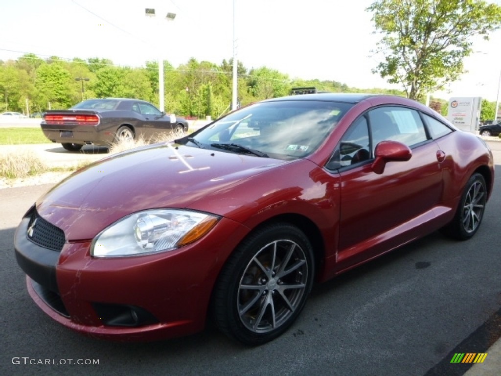 2011 Eclipse GS Coupe - Rave Red / Dark Charcoal photo #10