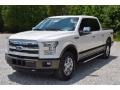 2016 White Platinum Ford F150 Lariat SuperCrew 4x4  photo #8