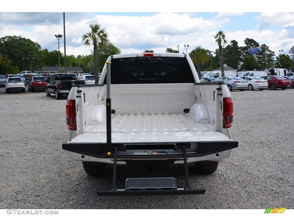 2016 F150 Lariat SuperCrew - White Platinum / Medium Earth Gray photo #5
