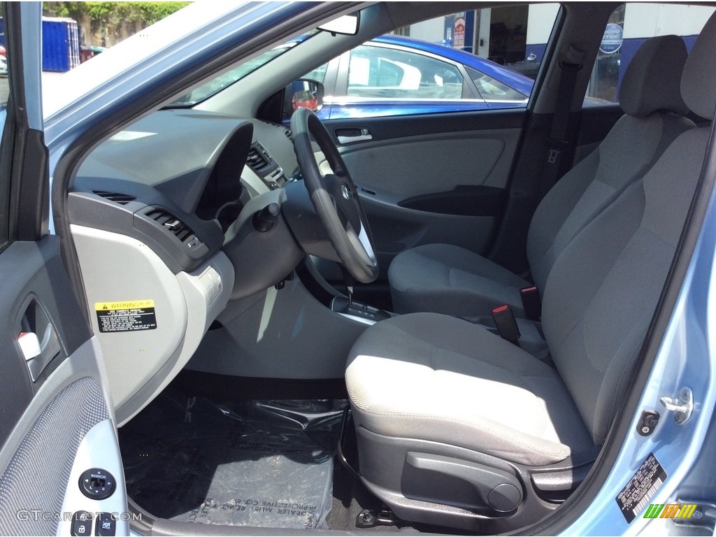 2012 Accent GS 5 Door - Clearwater Blue / Gray photo #10