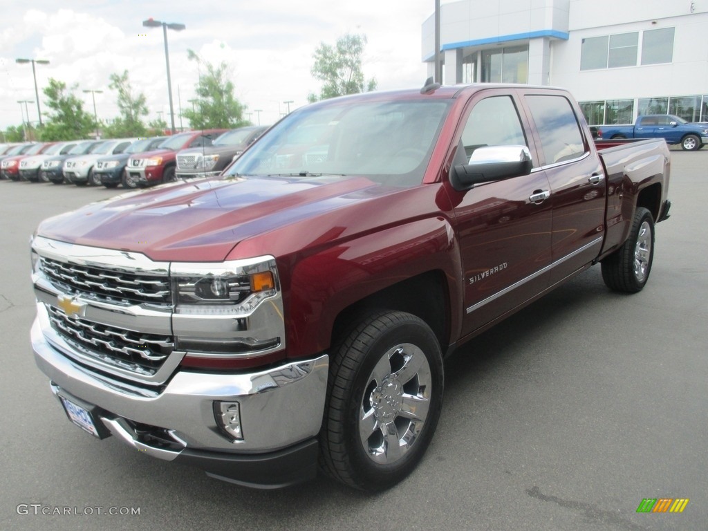 2016 Silverado 1500 LTZ Crew Cab 4x4 - Siren Red Tintcoat / Cocoa/Dune photo #2