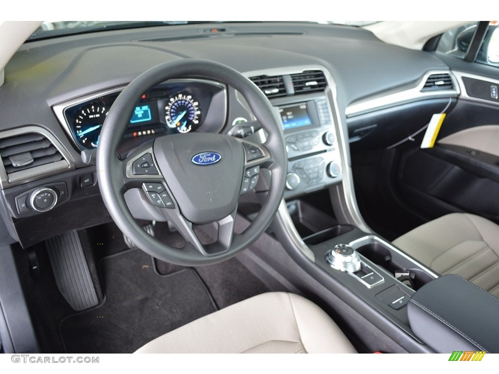 2017 Fusion S - Shadow Black / Medium Light Stone photo #7