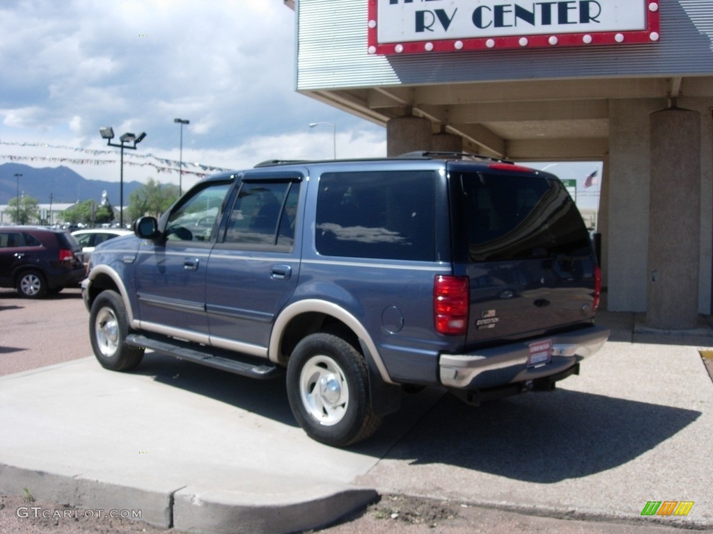 1999 Expedition Eddie Bauer 4x4 - Medium Wedgewood Blue Metallic / Medium Prairie Tan photo #3