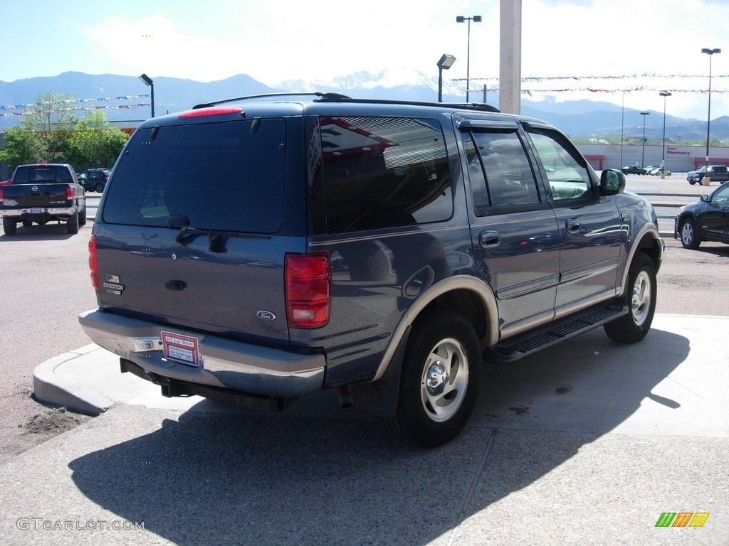 1999 Expedition Eddie Bauer 4x4 - Medium Wedgewood Blue Metallic / Medium Prairie Tan photo #5