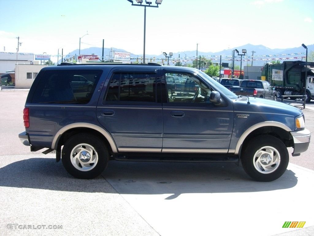 1999 Expedition Eddie Bauer 4x4 - Medium Wedgewood Blue Metallic / Medium Prairie Tan photo #6