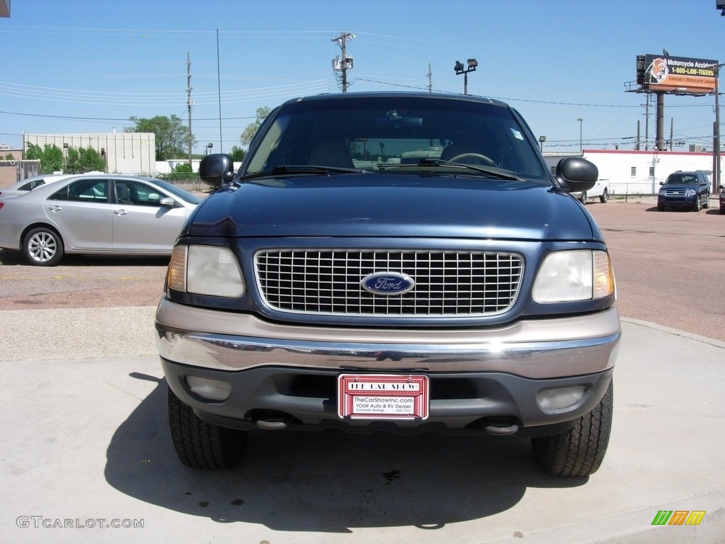 1999 Expedition Eddie Bauer 4x4 - Medium Wedgewood Blue Metallic / Medium Prairie Tan photo #8