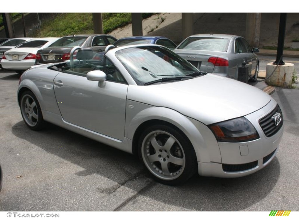 2001 TT 1.8T quattro Roadster - Lake Silver Metallic / Ebony Black photo #6