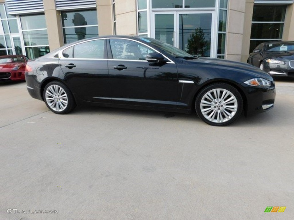 Ultimate Black Metallic Jaguar XF