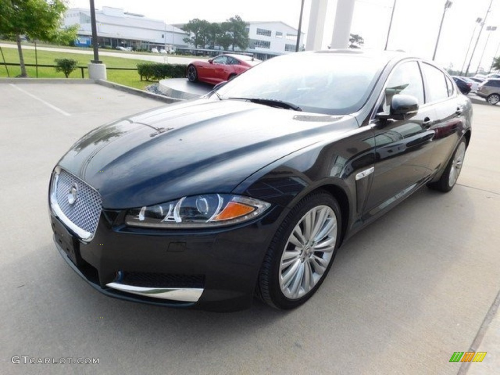 Ultimate Black Metallic 2012 Jaguar XF Portfolio Exterior Photo #113195449