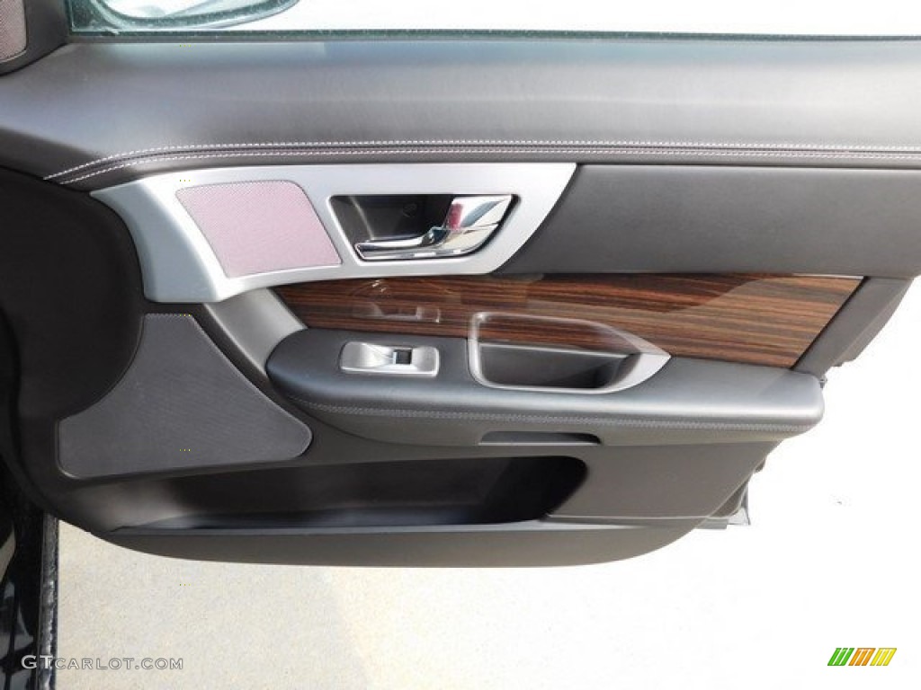 2012 Jaguar XF Portfolio Warm Charcoal/Warm Charcoal Door Panel Photo #113195554