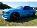 2016 B5 Blue Pearl Dodge Charger R/T  photo #3