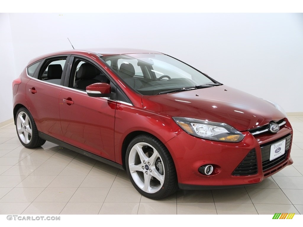 2013 Focus Titanium Hatchback - Ruby Red / Charcoal Black photo #1