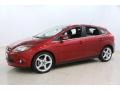 2013 Ruby Red Ford Focus Titanium Hatchback  photo #3