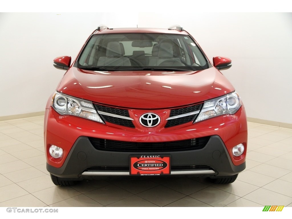 2013 RAV4 Limited AWD - Barcelona Red Metallic / Ash photo #2