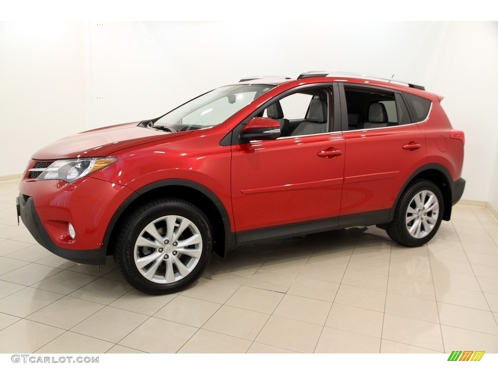 2013 RAV4 Limited AWD - Barcelona Red Metallic / Ash photo #3