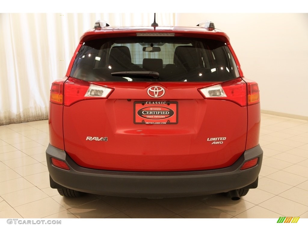 2013 RAV4 Limited AWD - Barcelona Red Metallic / Ash photo #14