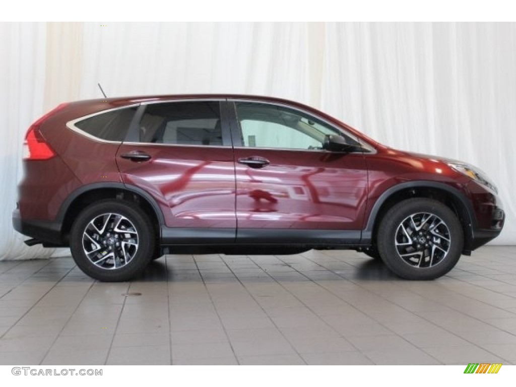 2016 CR-V SE - Basque Red Pearl II / Gray photo #3