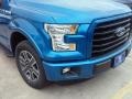 2016 Blue Flame Ford F150 XLT SuperCrew  photo #3