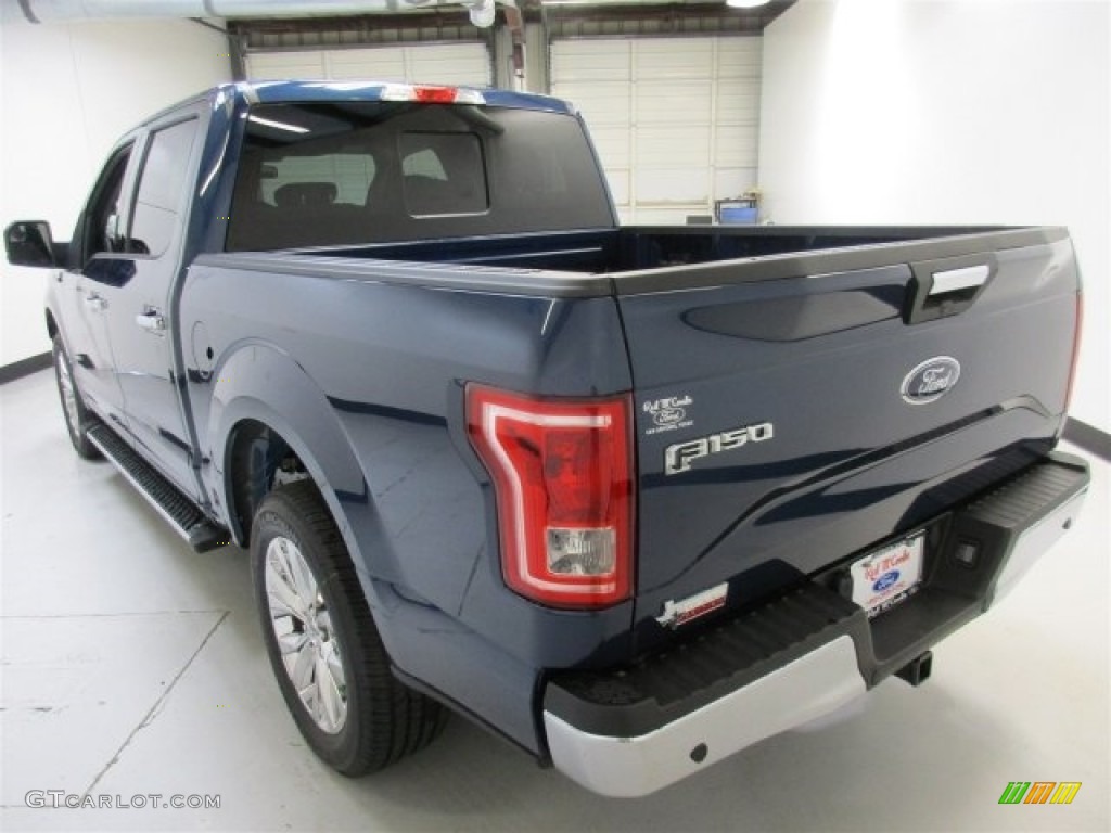 2016 F150 XLT SuperCrew - Blue Jeans / Medium Earth Gray photo #8