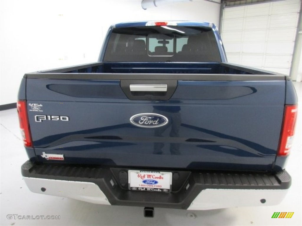 2016 F150 XLT SuperCrew - Blue Jeans / Medium Earth Gray photo #9