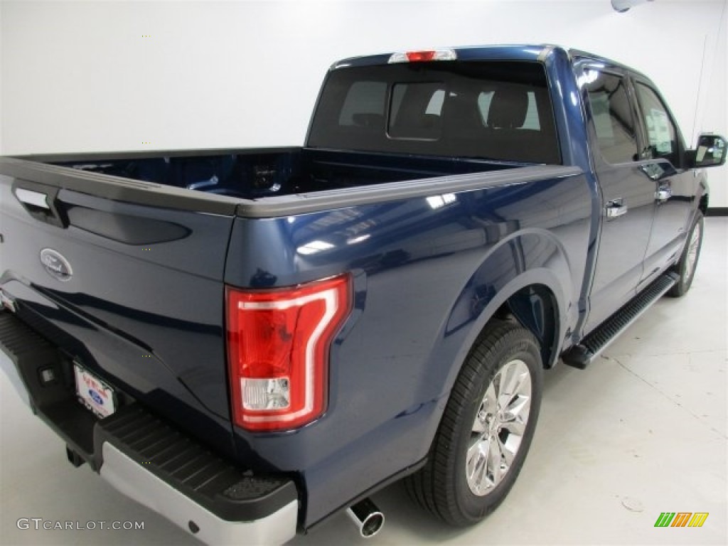 2016 F150 XLT SuperCrew - Blue Jeans / Medium Earth Gray photo #10