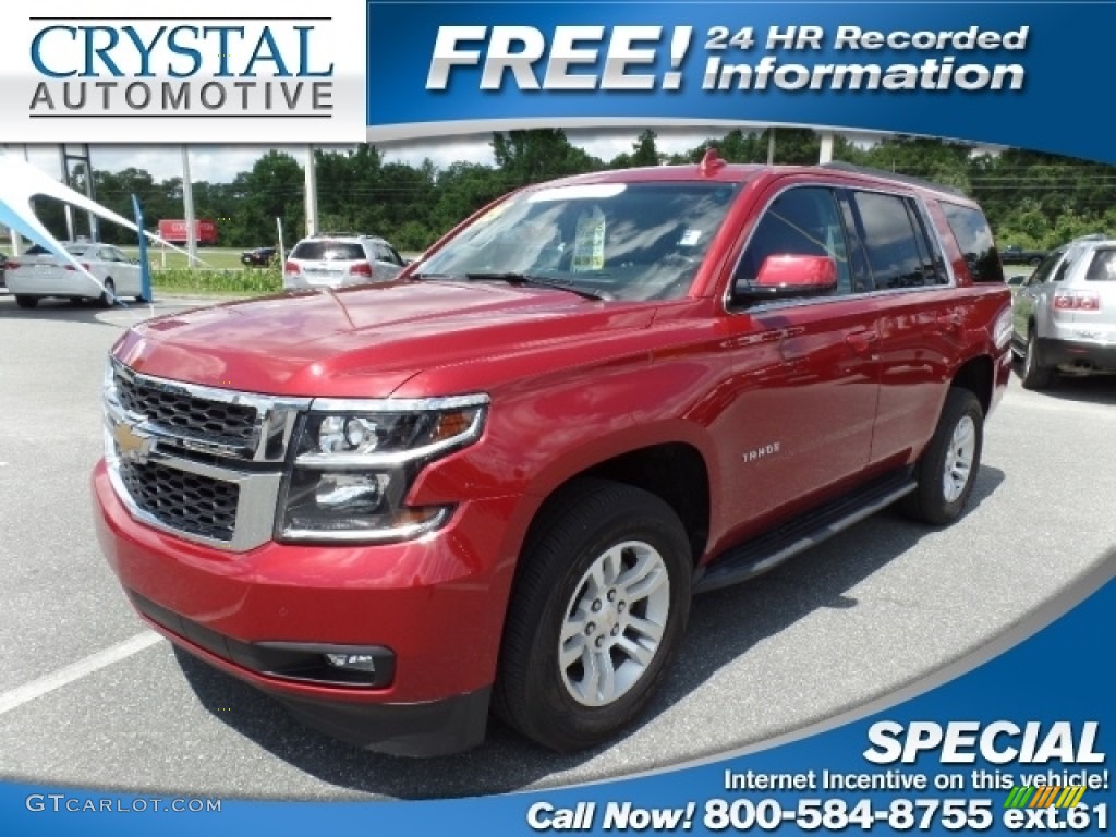 2015 Tahoe LT 4WD - Crystal Red Tintcoat / Jet Black/Dark Ash photo #1