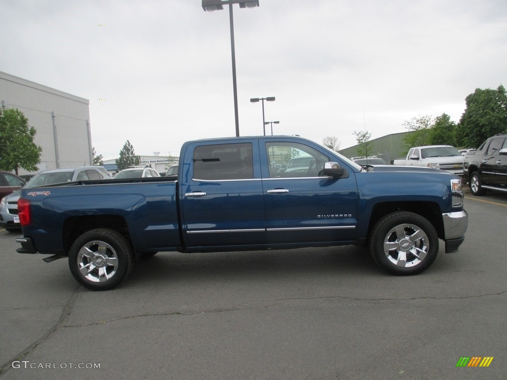 2016 Silverado 1500 LTZ Crew Cab 4x4 - Deep Ocean Blue Metallic / Jet Black photo #7