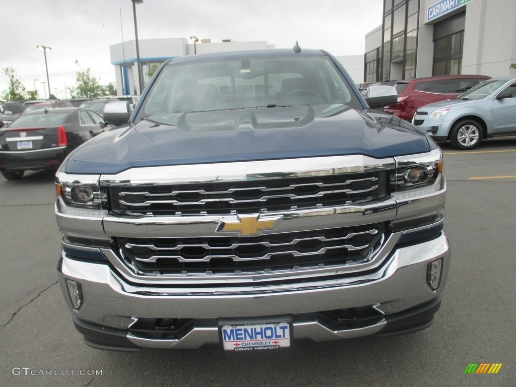 2016 Silverado 1500 LTZ Crew Cab 4x4 - Deep Ocean Blue Metallic / Jet Black photo #8