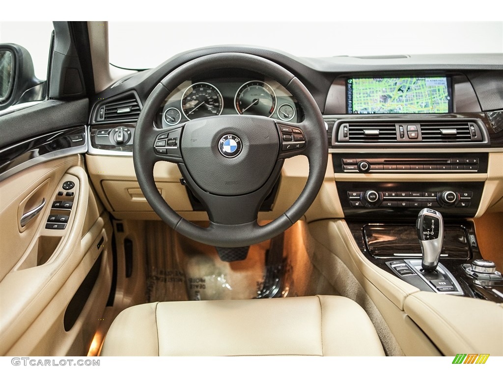 2013 5 Series 528i Sedan - Deep Sea Blue Metallic / Venetian Beige photo #4