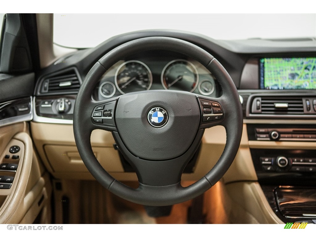 2013 5 Series 528i Sedan - Deep Sea Blue Metallic / Venetian Beige photo #16