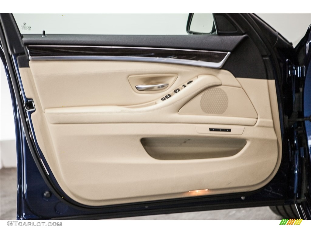 2013 5 Series 528i Sedan - Deep Sea Blue Metallic / Venetian Beige photo #22