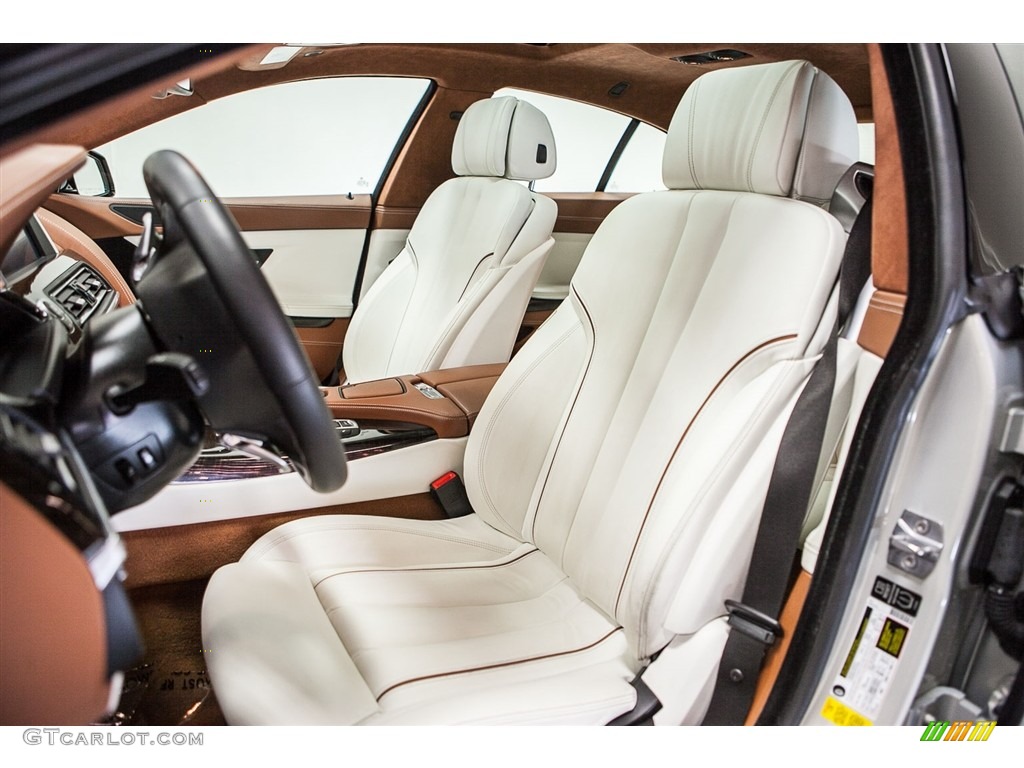 2013 6 Series 650i Gran Coupe - BMW Individual Moonstone Metallic / Ivory White photo #6