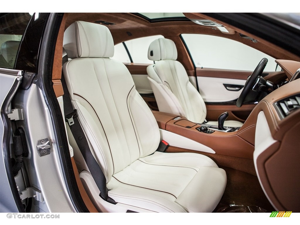 2013 6 Series 650i Gran Coupe - BMW Individual Moonstone Metallic / Ivory White photo #15