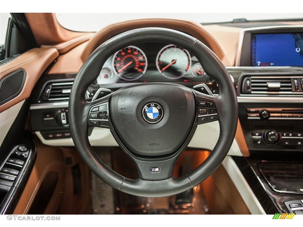 2013 6 Series 650i Gran Coupe - BMW Individual Moonstone Metallic / Ivory White photo #16